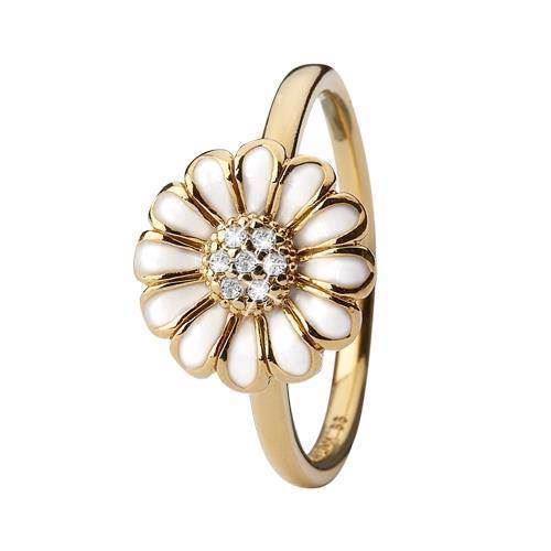 Image of Topaz Marguerite Forgyldt sølv Collect fingerringe smykke fra Christina Collect